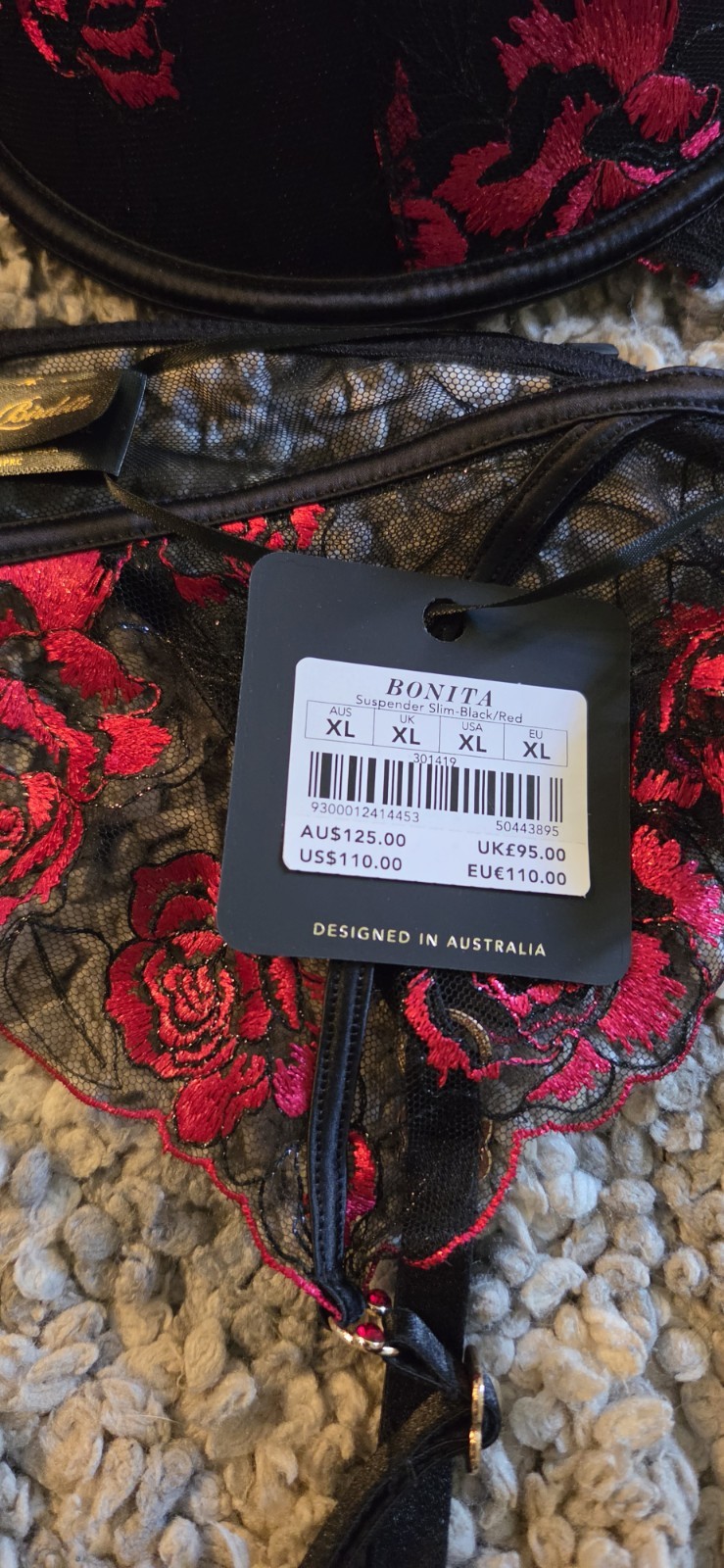 New honey birdette Bonita thong size XL