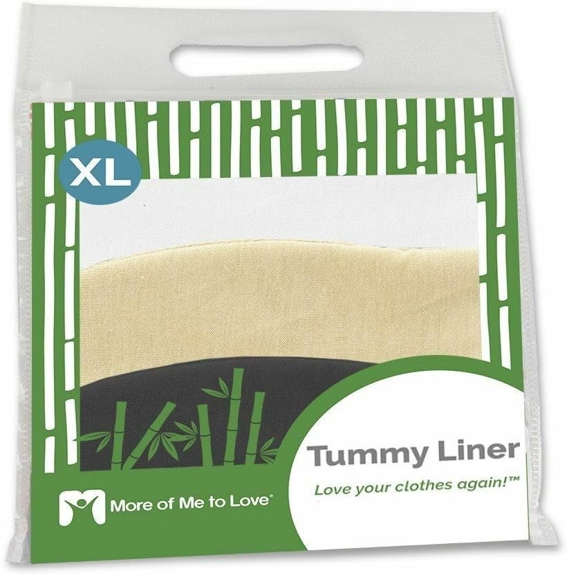 Cotton and Viscose Blend Tummy Liner- 3-Pack, X-Large, Black, Beige, White
