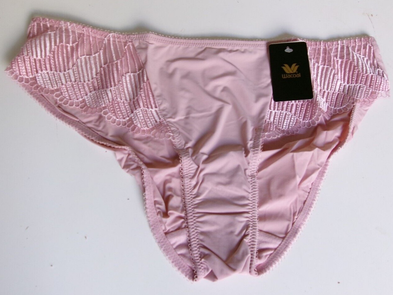 1 Wacoal Le Femme Bikini Panties Style 841117 Zephyr Pink (693) Size XL