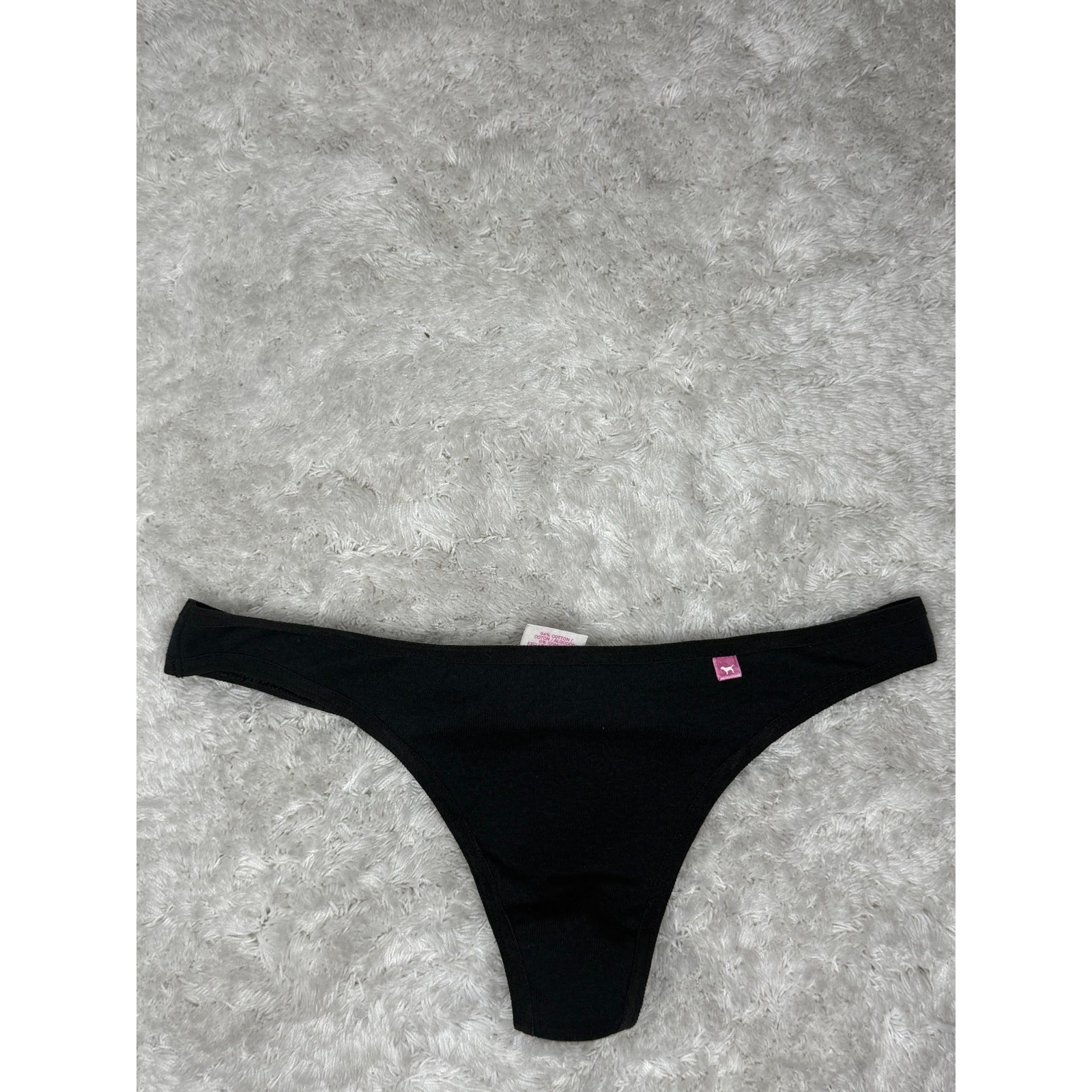 NWT PINK Victoria’s Secret Black Skinny Side Thong XS 06/09