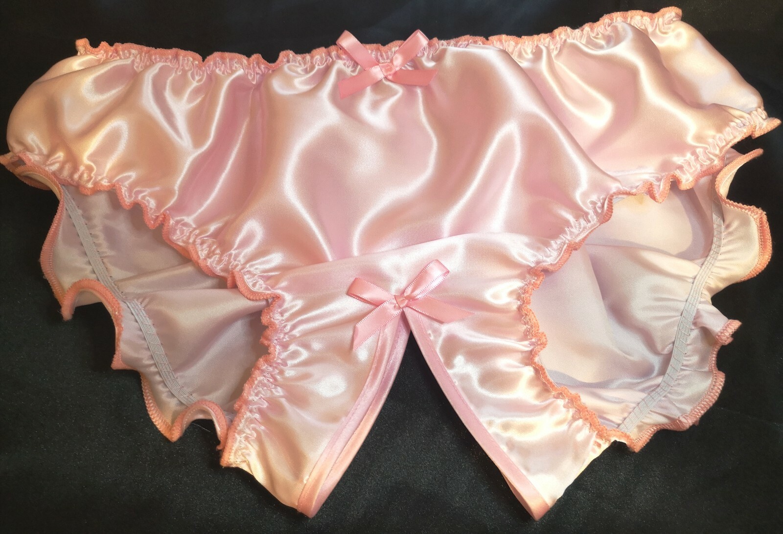 🌸MADE TO ORDER* “SATIN SISSY” CROTCHLESS Knickers any size&colour 🌸