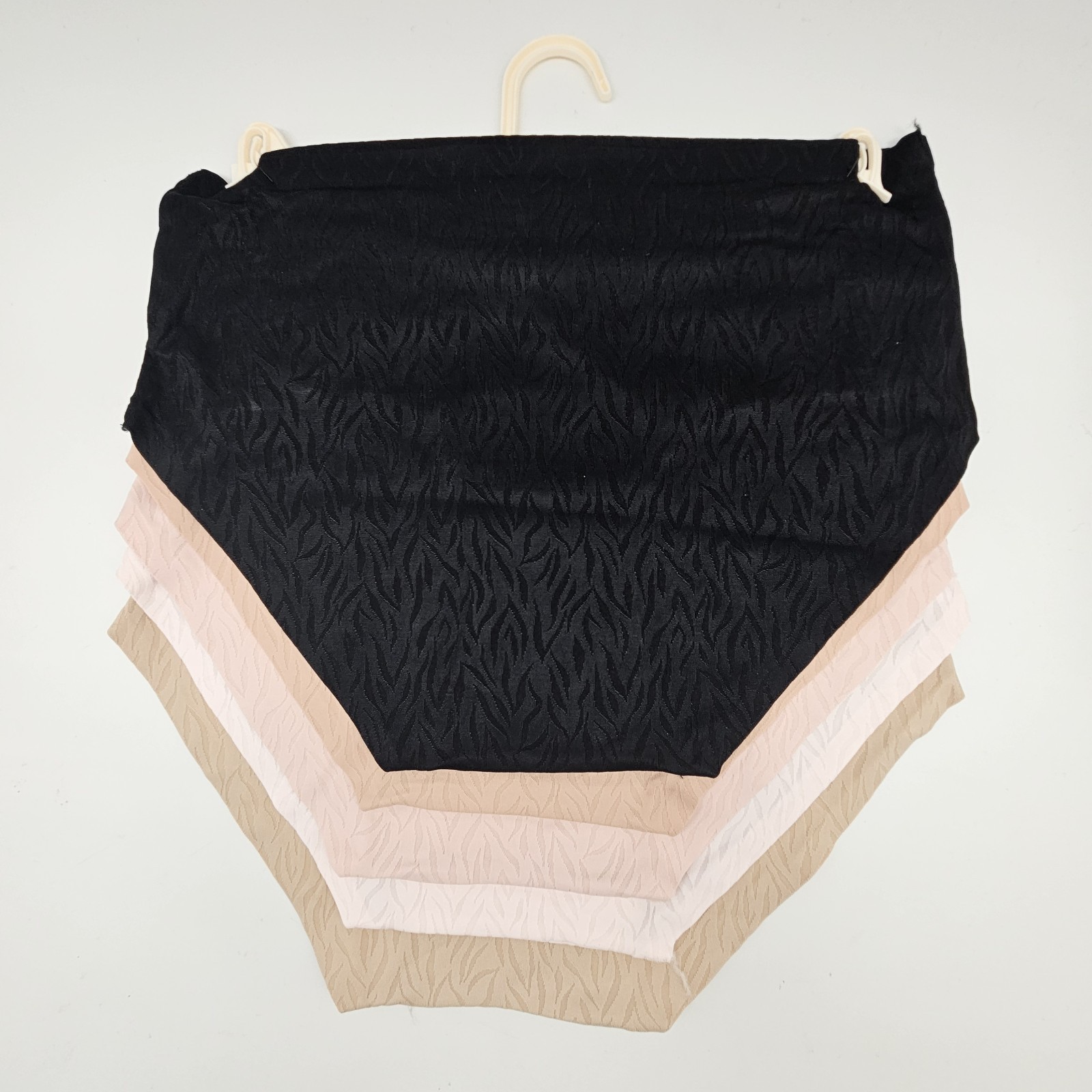 5 Pack ANNE KLEIN Women’s S M L Logo Microfiber Briefs Black Beige Pink
