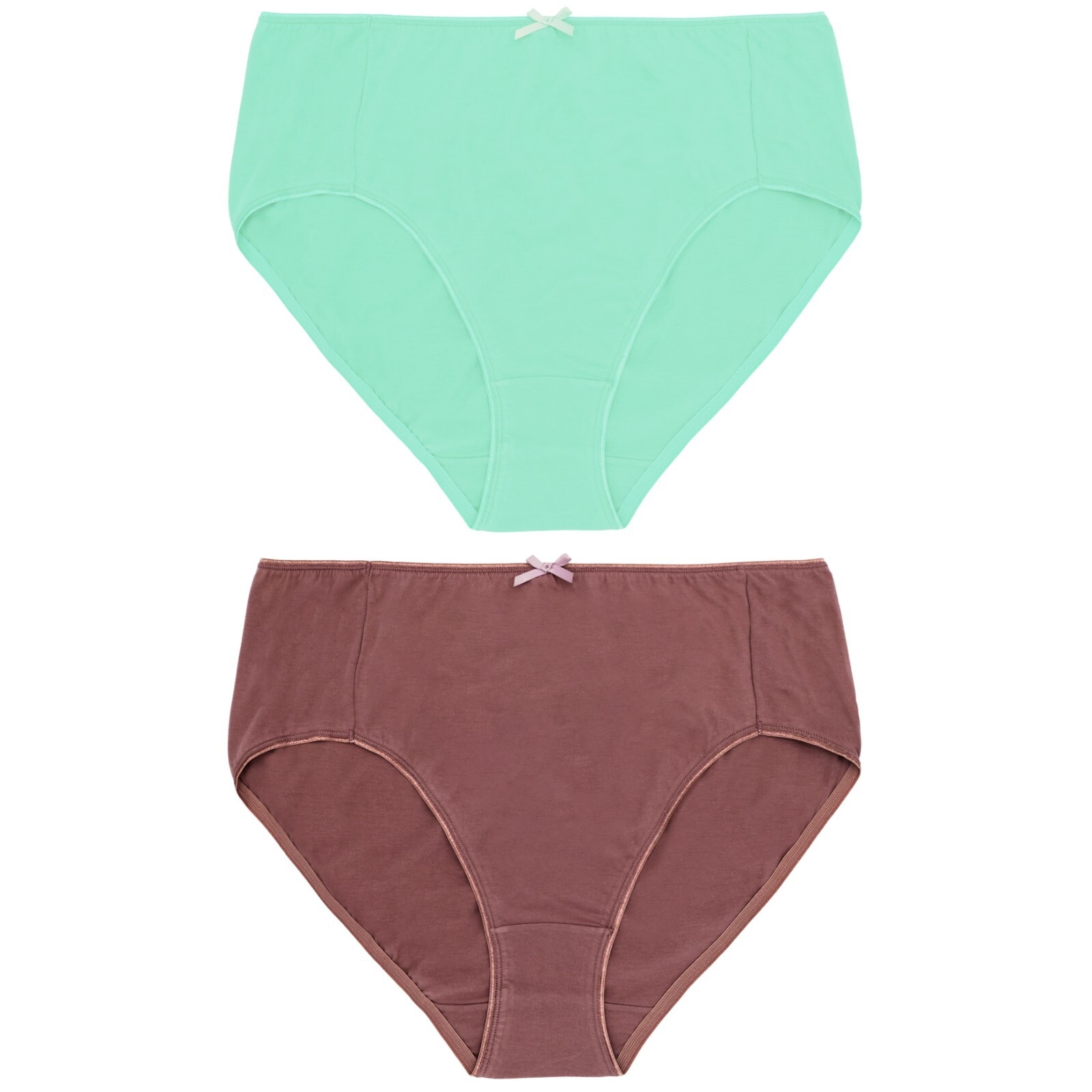 Curve Muse Women’s 100% Cotton Bikini Briefs Panties Underwear 6 Pack