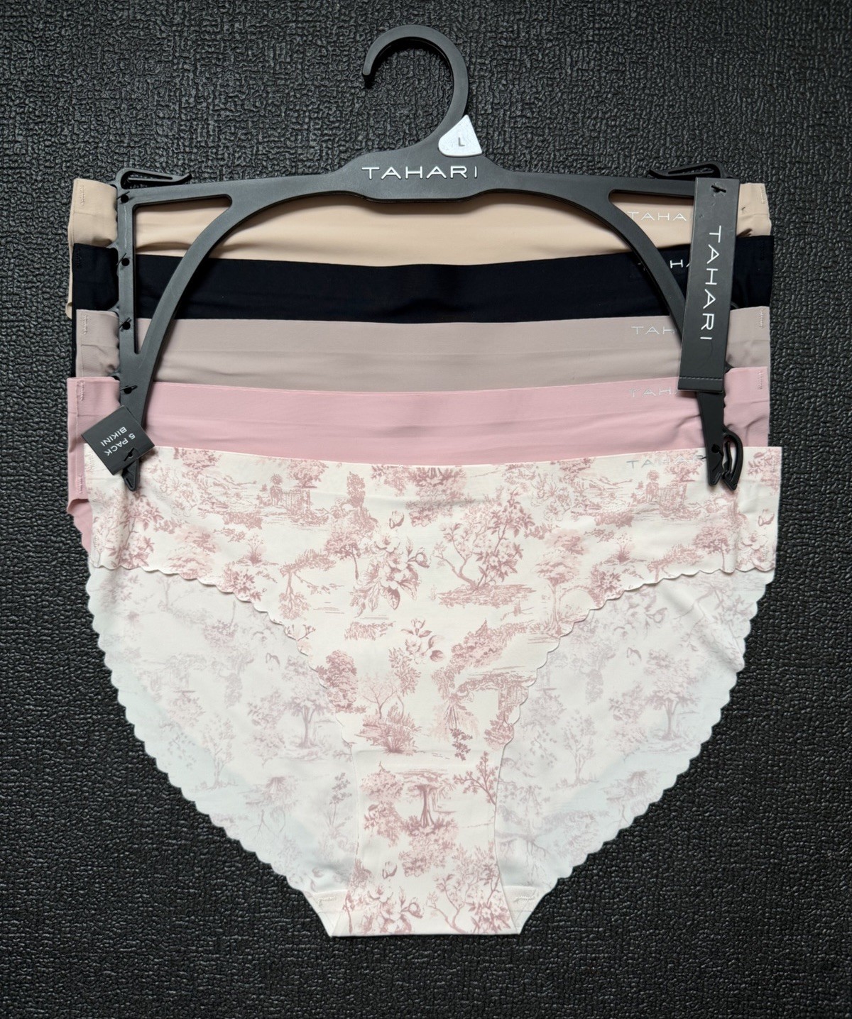 5-Pack TAHARI Women’s Bikini Variety Color Panties Sz L Bundle Set Lot