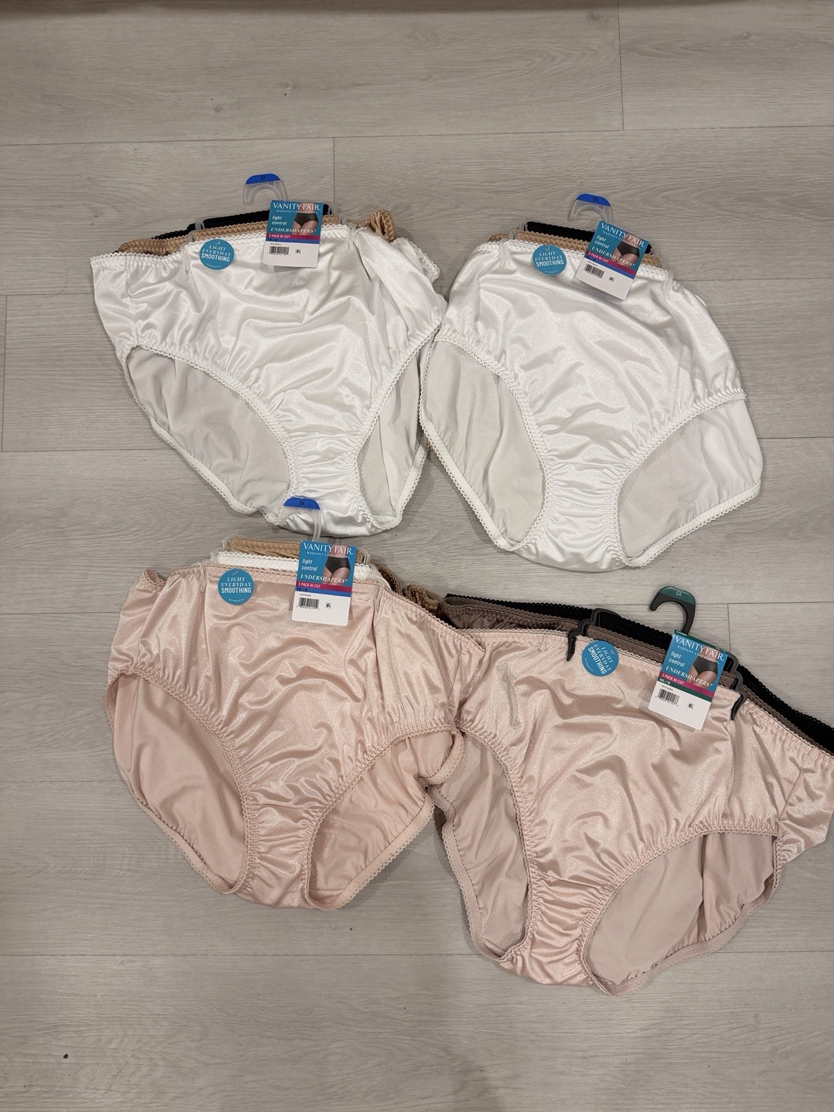 Vanity Fair Panties 5X Light Control Hi Cut Brief 4 Packs 12 Pair NWT