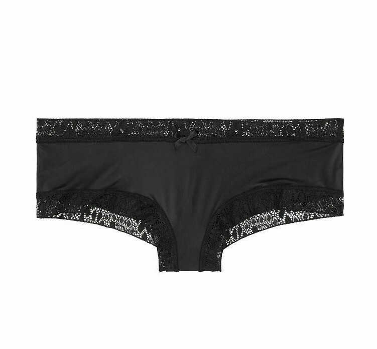 Victorias Secret SNAKE Lace Cheeky SEXY Panty Cutout Silk Satin NWT Stretch Ring