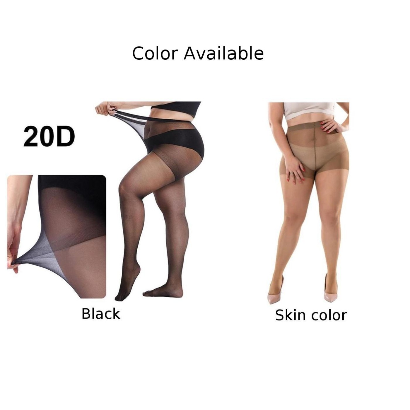 High Waisted Pantyhose for Women in Plus Sizes Perfect for Any Occasion