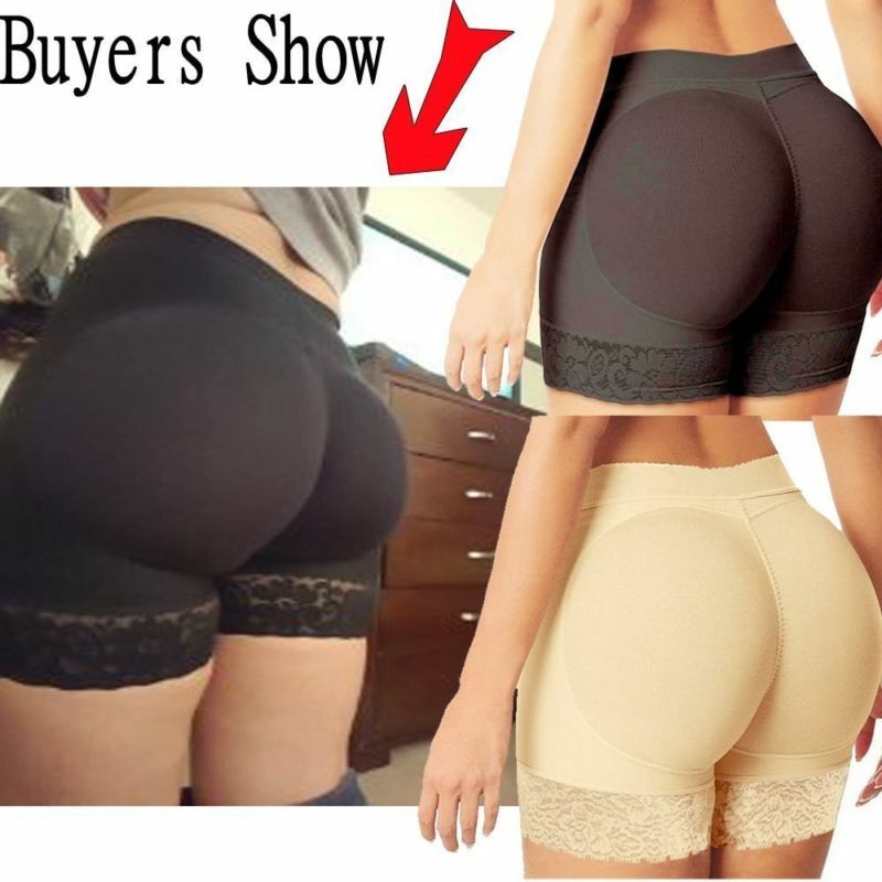 Women’s Padded Butt Lift Hip Enhancer Seamless Booty Shorts Shaper Tummy Control