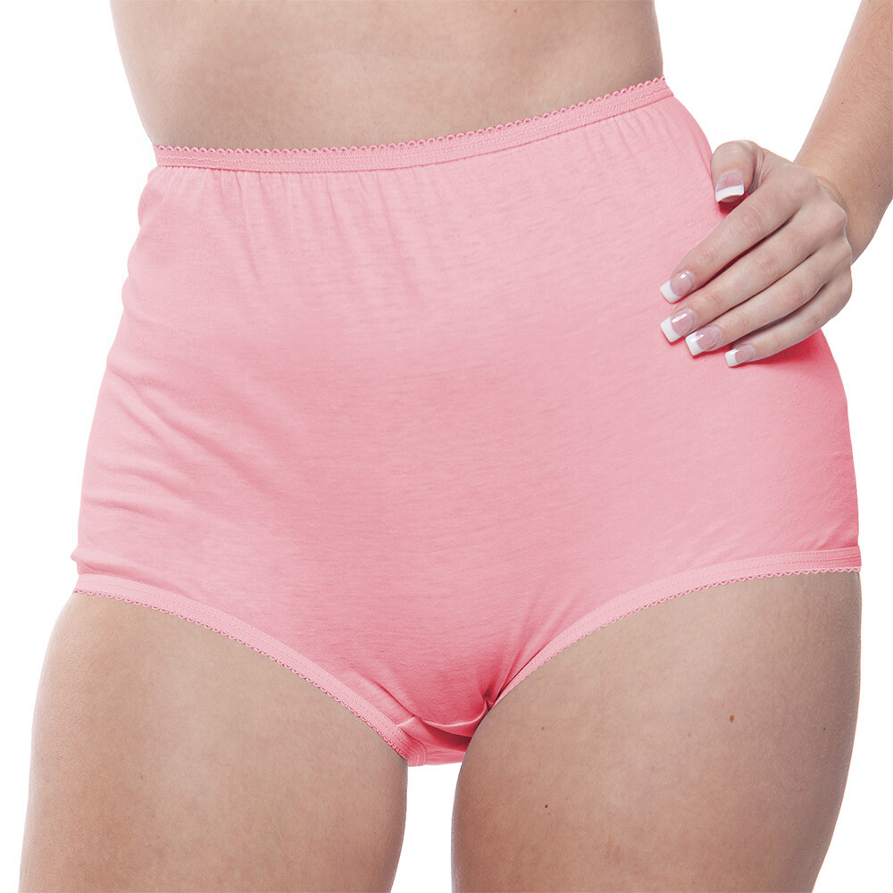 Full Coverage Panty Assorted Color 4 Pack (100% Cotton) by Teri lingerie