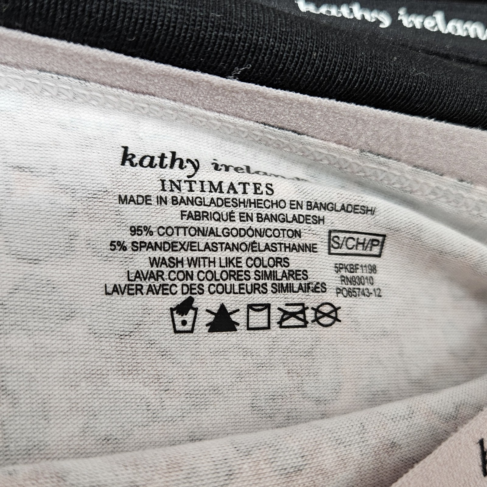 KATHY IRELAND 5 Pack Women’s S M L XL 1X 2X Cotton Briefs Panties Black Beige