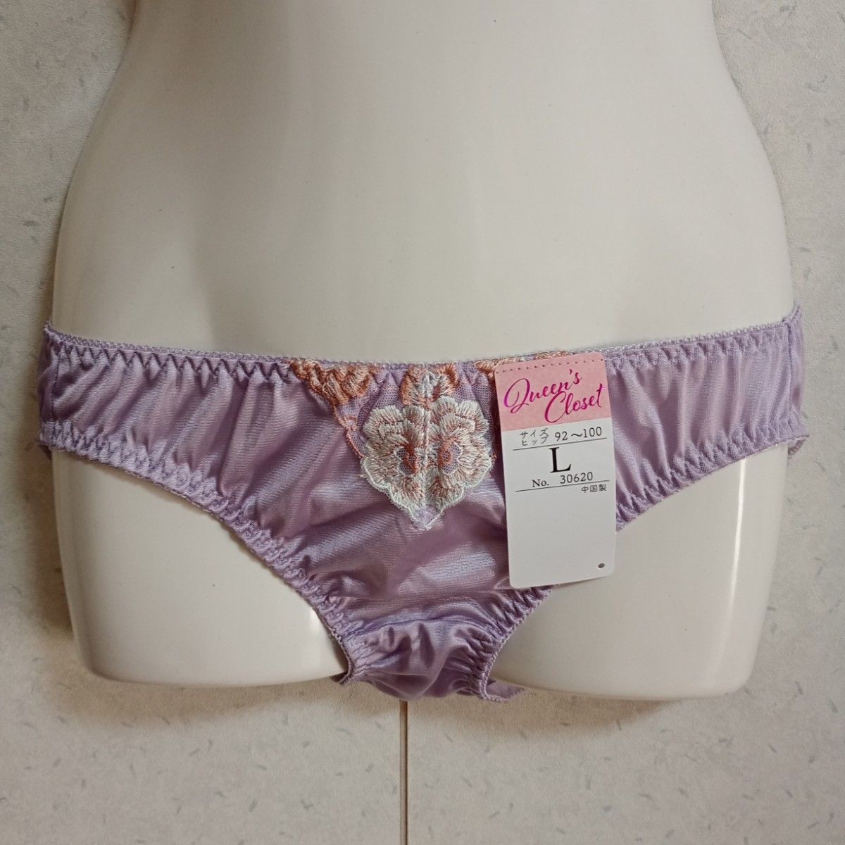 Shiny Tricot Panties US size M 5-pack set Floral Lace Pastel Colors JP size L
