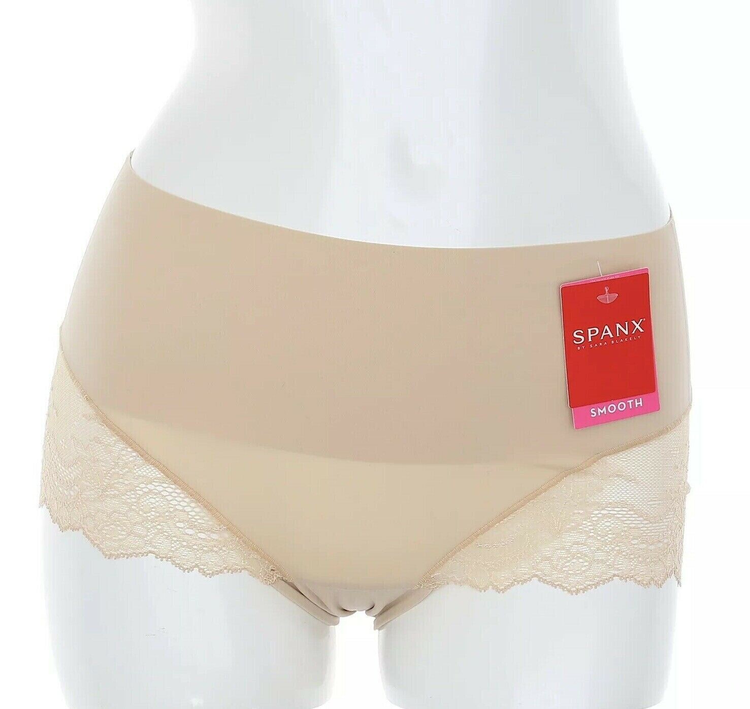 Spanx L135108 Womens Soft Nude Cheeky High-Waist Hipster Panties Size S