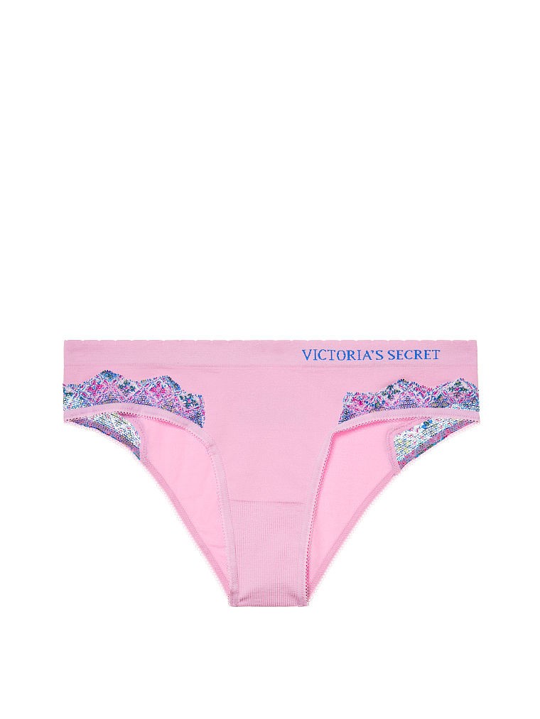 Victoria’s Secret Seamless Cheekini Panty Lilac Lace Inset