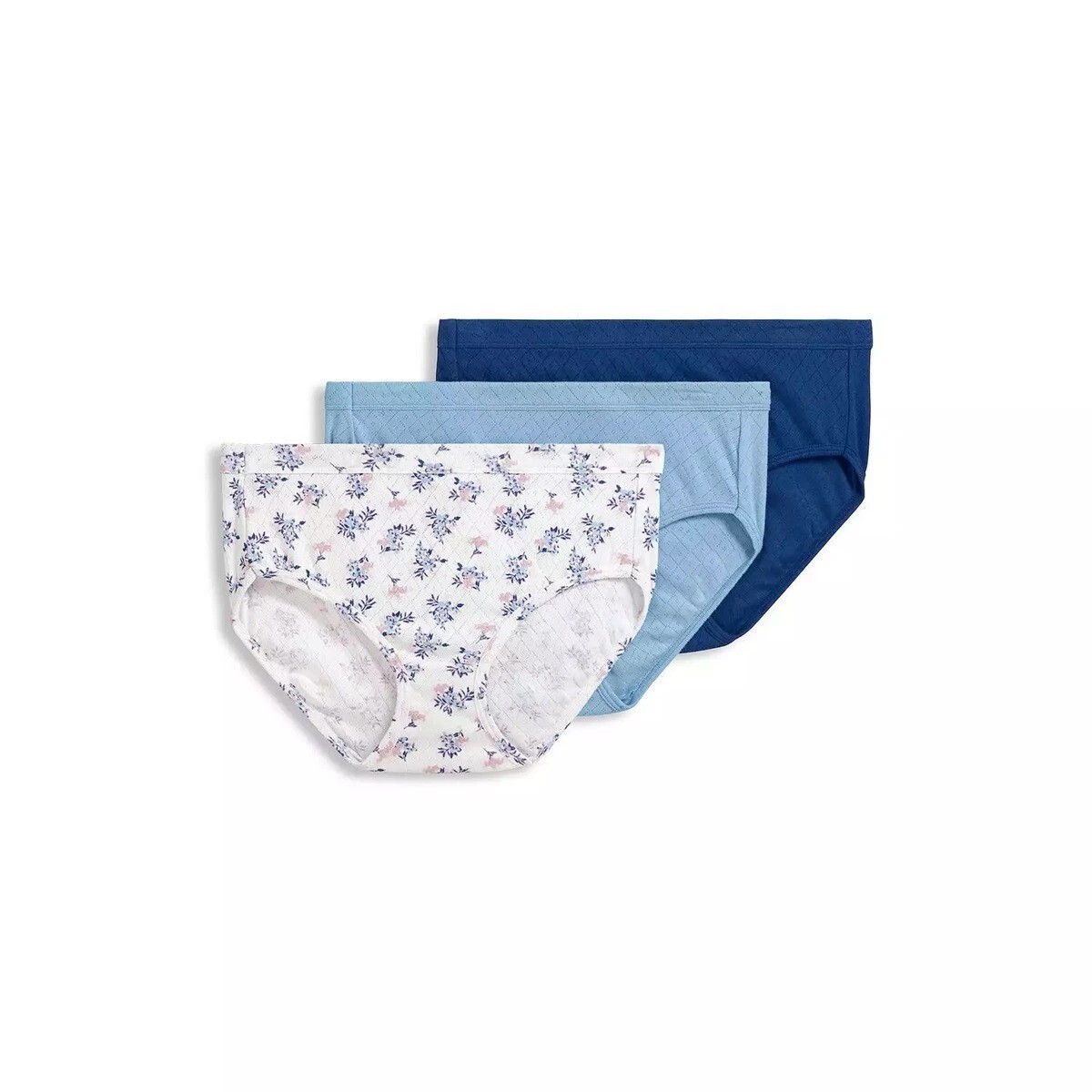 Jockey Womens 3-Pack Elance Hipster 100% Combed Cotton 1540 Size 6 / MED NIP