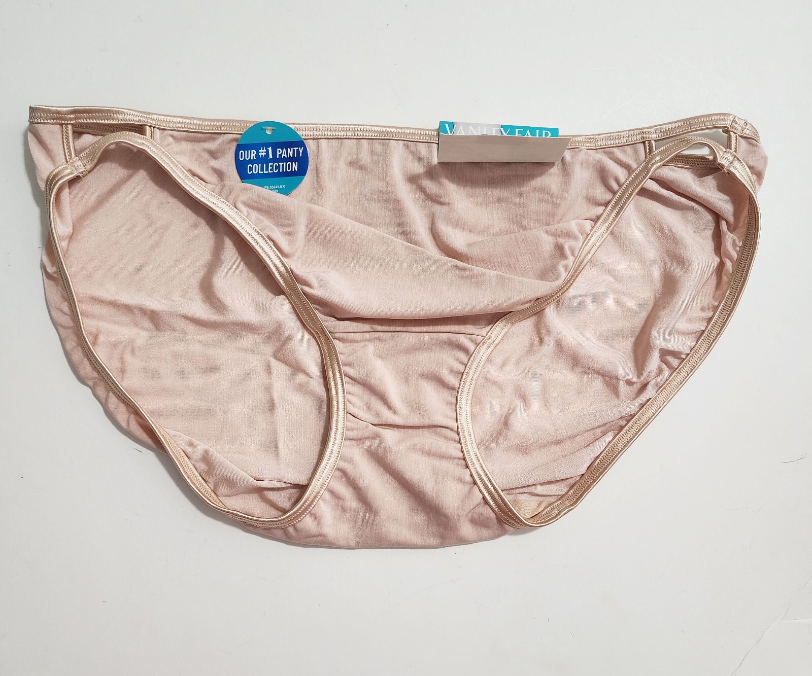 4 Vanity Fair Illumination Plus Size Bikini Panty Rose Beige 18810 Sz 9/2X – NWT