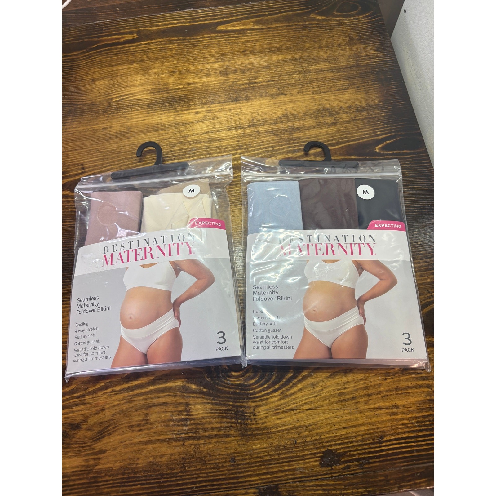 Destination Maternity Seamless Foldover Bikini Underwear Size Medium (2 Packs)