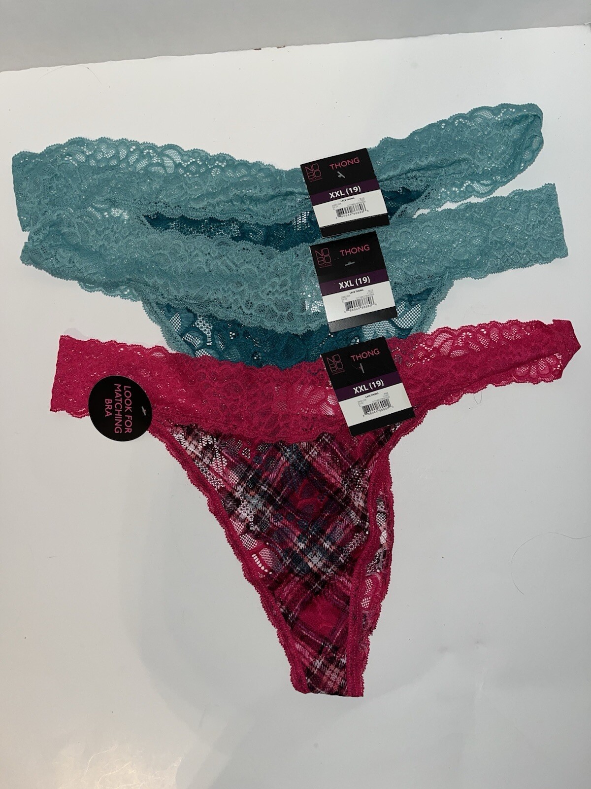 No Boundaries Thong Panties Lot of 3 Size XXL (19)