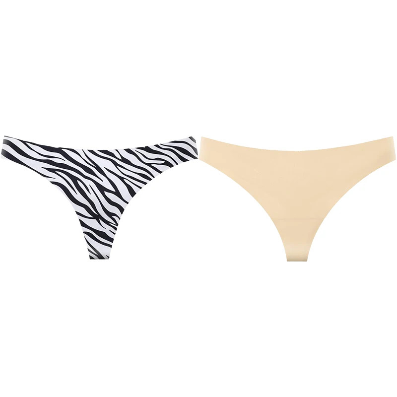 Leopard Thong Panties Women’s Low Rise Seamless Soft Stretch Breathable Comfort