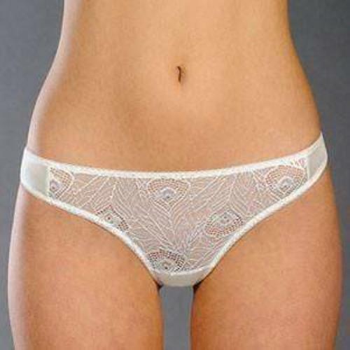 Sheer Lace Thong Panty Plus Size New Rosme Lingerie Pavia