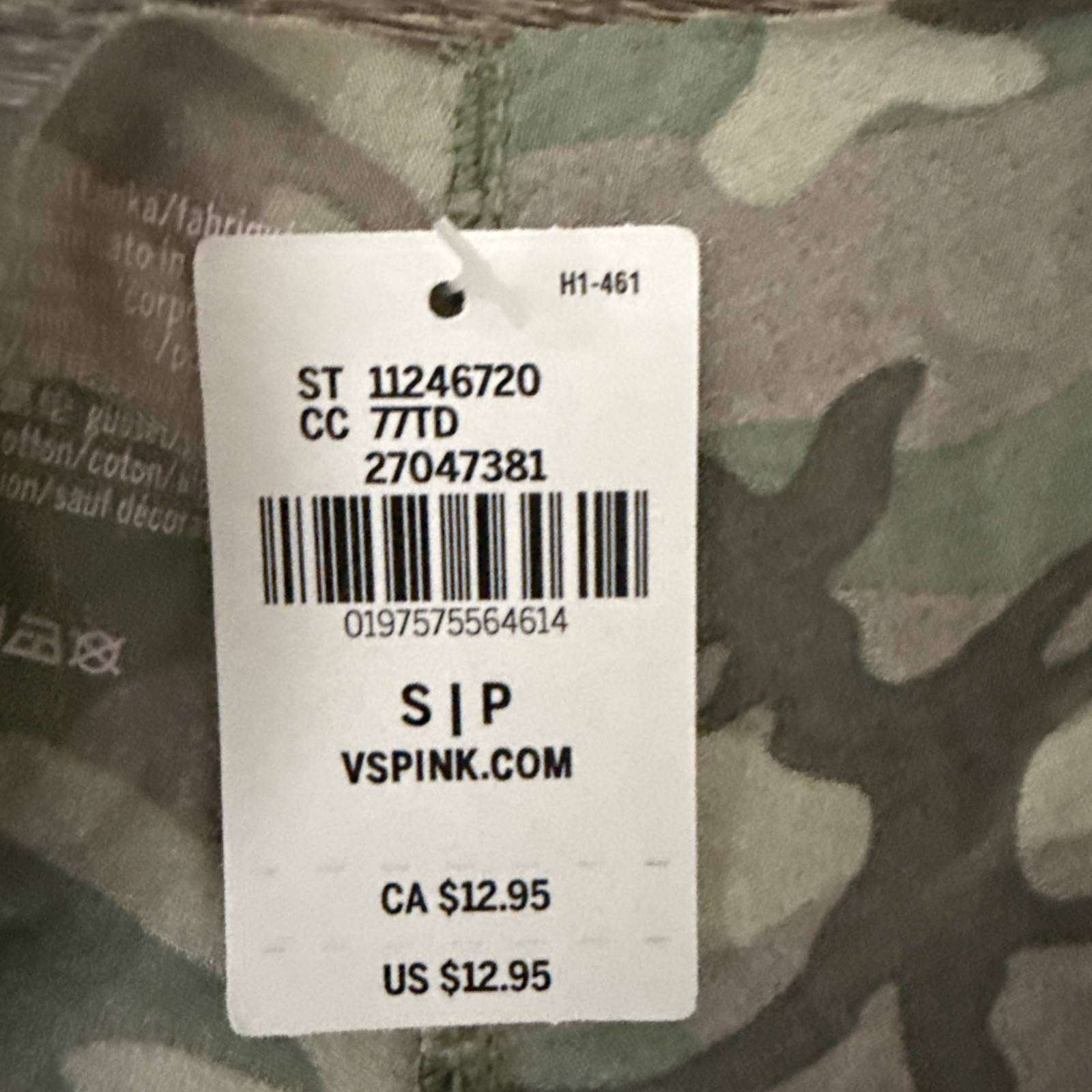 Pink, No Victoria’s Secret Small Camo No-Show Thong Panties