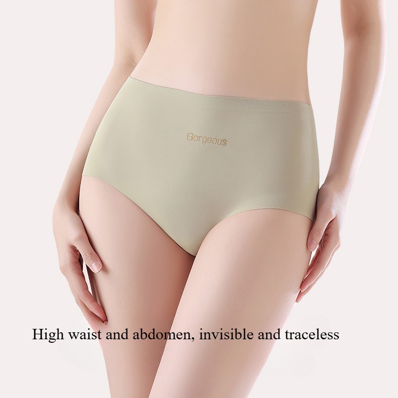 Ladies’ high waisted tight fitting triangle pants without hip compression