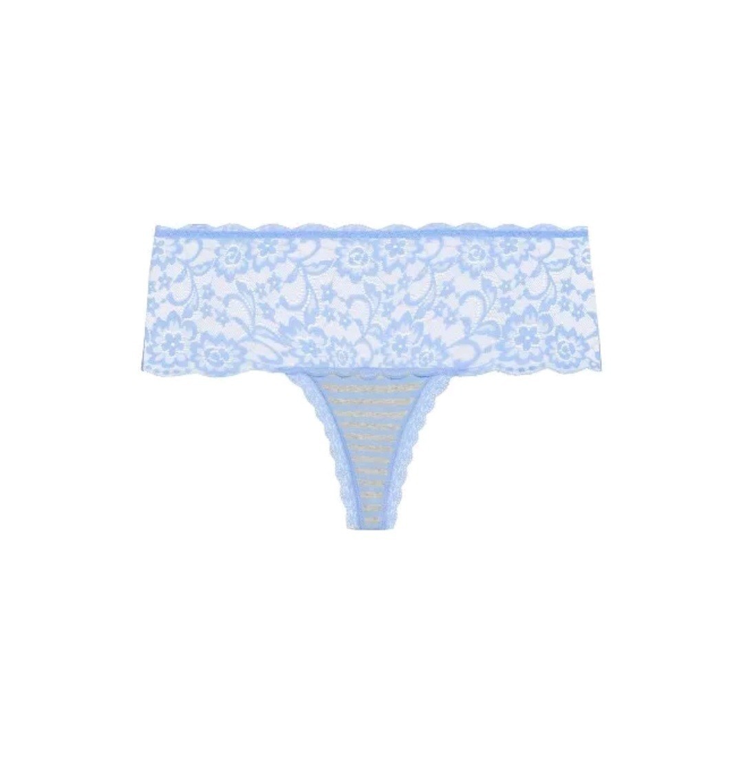 City Chic Hips & Curves Wedgewood Stripe Thong. Size 22/24 BNWT