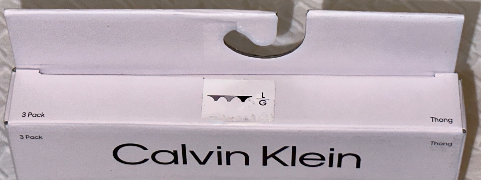 CALVIN KLEIN Invisibles Black Nirvana Lt Grey 3 pk Thong Panty Womens Sz M 6 L 7
