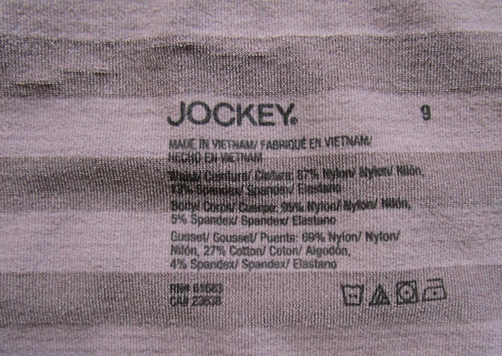 Jockey Matte & Shine Hipster Pantie 3 Pack Style 001307 Size 9 XXL NWT MSRP $30