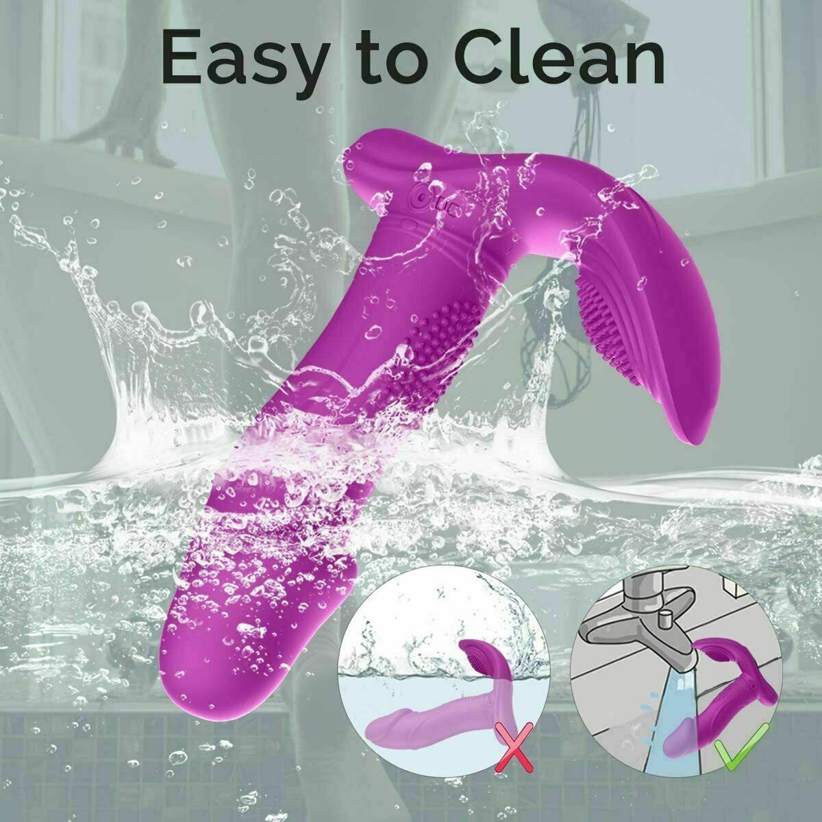 Panty Wiggling Vibrating Panties Wearable Massager Remote Control Toy for Women