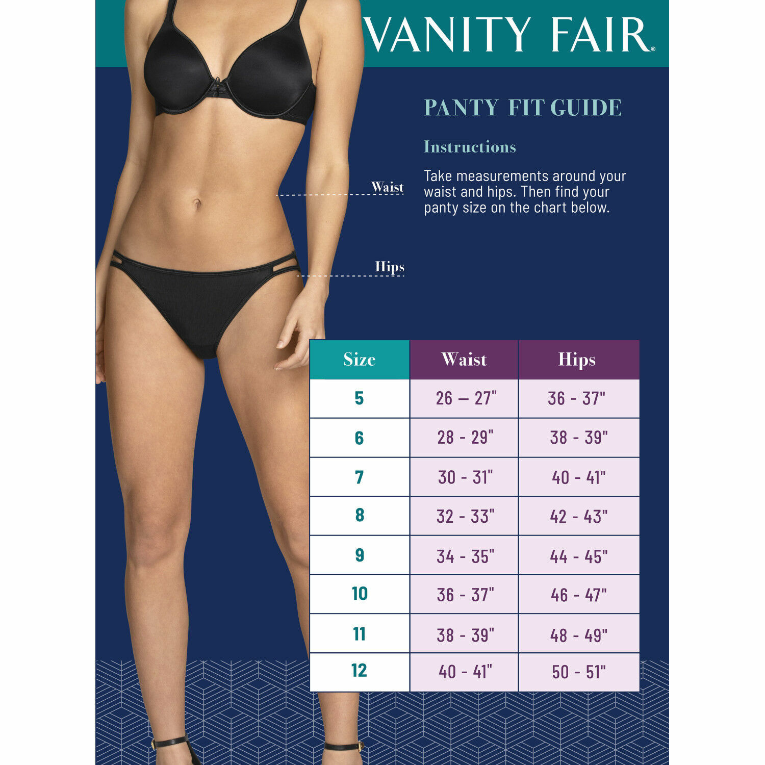 Vanity Fair Illumination 100% Cotton Full-Cut Star White Brief Size 9/2XL