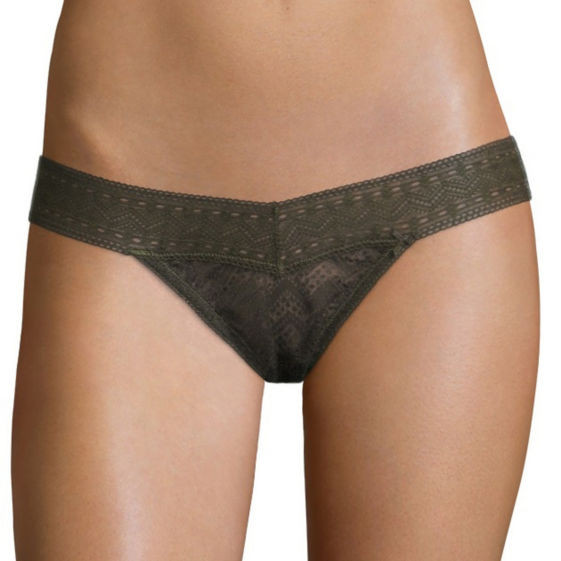 Flirtitude Women’s Thong Panties Size X-Large Duffle Green NEW