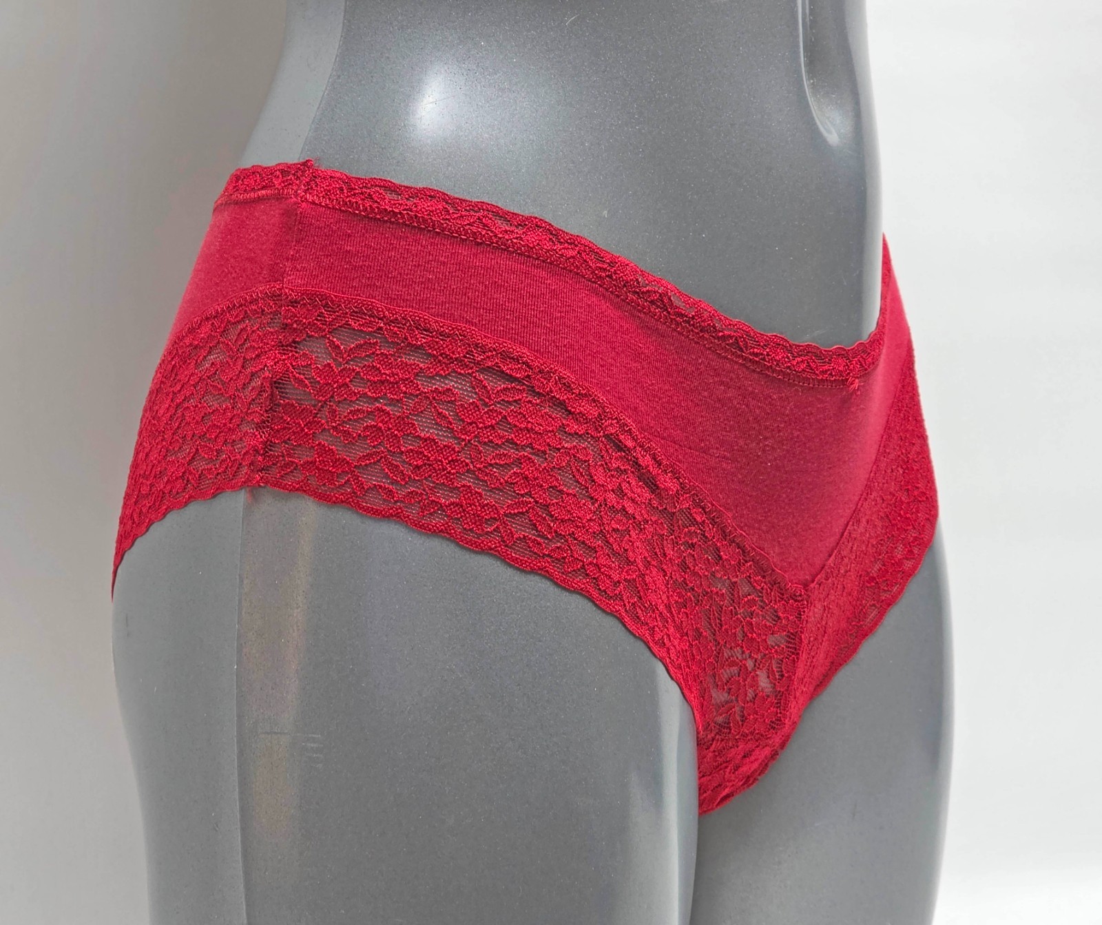Ex Victoria’s Secret Knickers Contrast Lace Trim Knickers Size 20 X-Large B3R1