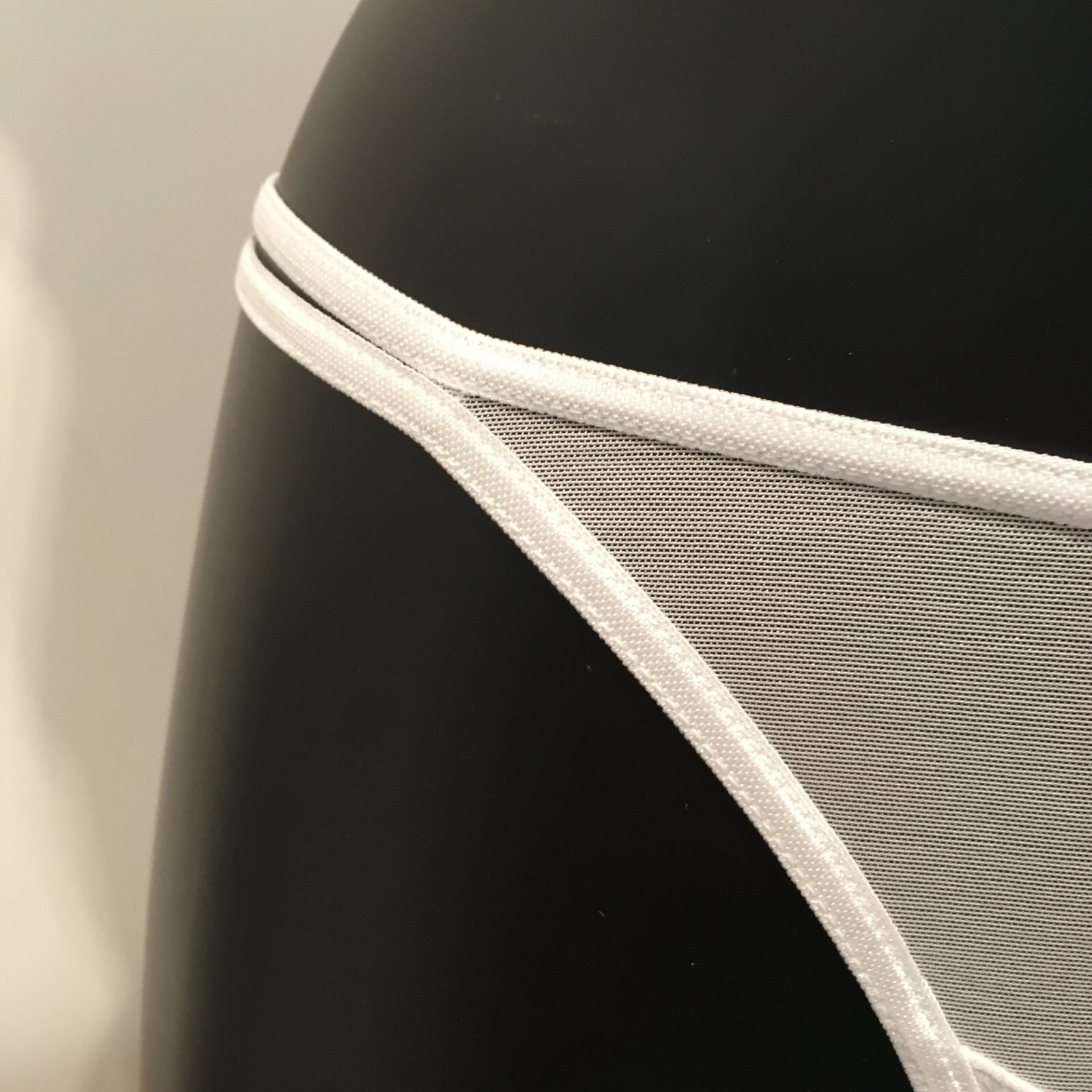 White Mesh Thong Semi Sheer double sided strap detail panties string pants sexy
