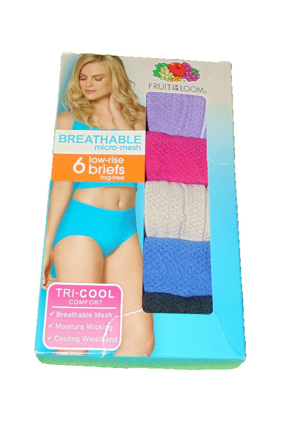 Fruit Of The Loom Breathable Briefs Panties Underwear 9 2x Women New 5 Pack