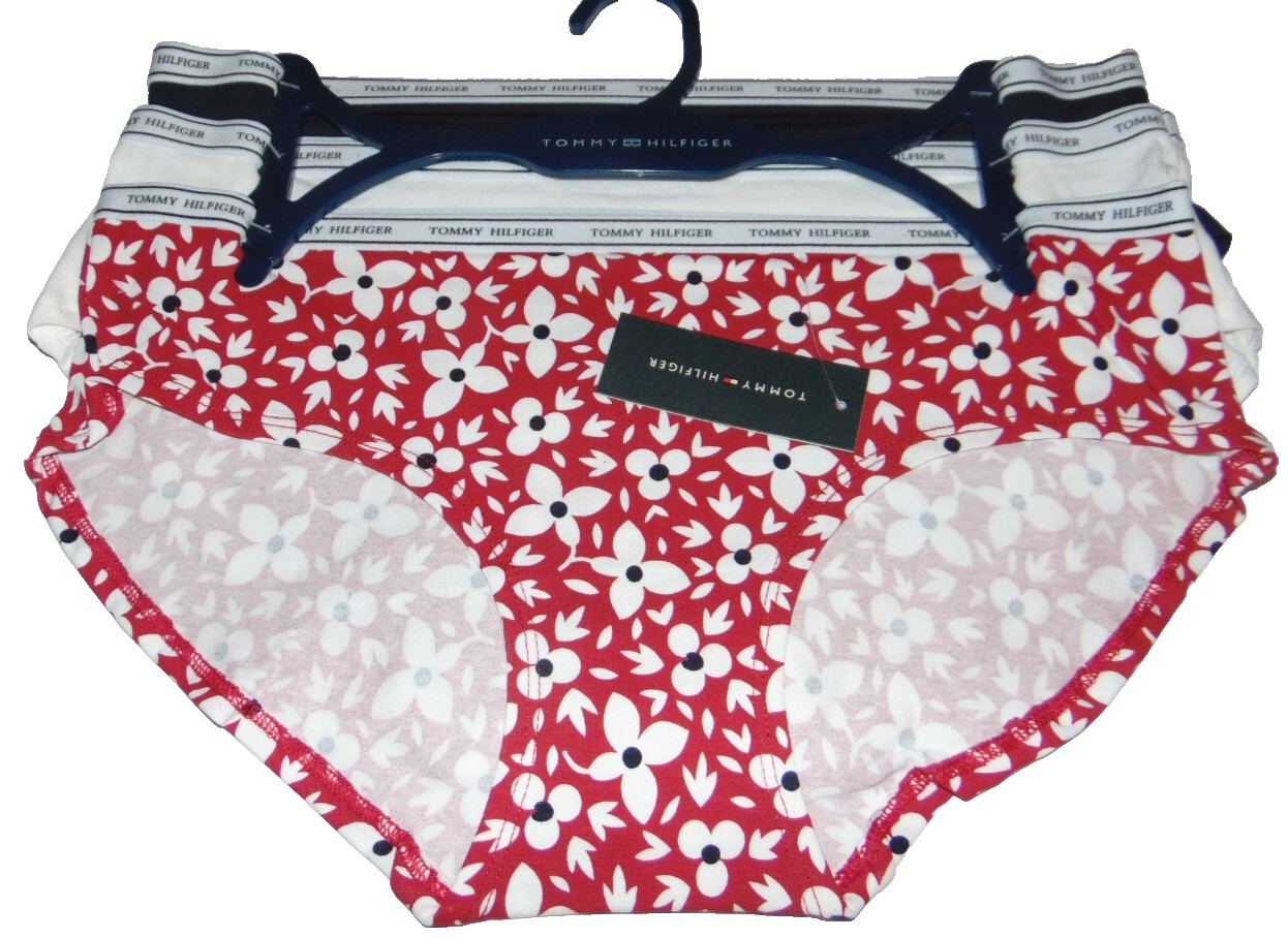 ~3 NWT Women’s TOMMY HILFIGER Hipster Panties! Size Large Super Cute FS:)~
