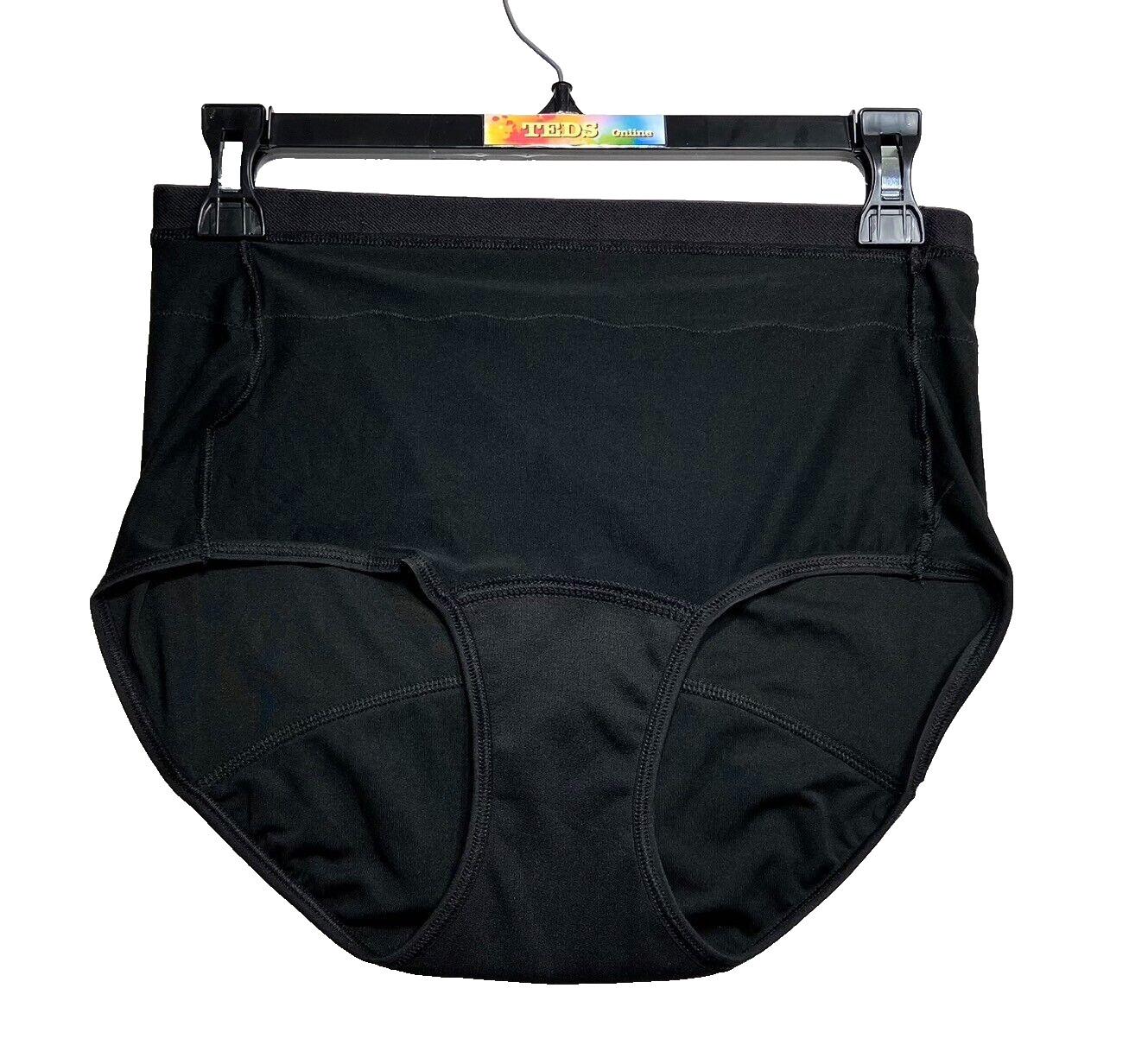 NWOT Bali Women’s M Beautifully Confident Brief Period Underwear DFLLB1 Black