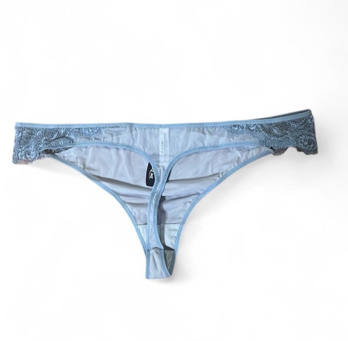 Adore Me Panty Sz 4XL Sky Blue Thong Lace Feminine Sexy Fairy Cottagecore