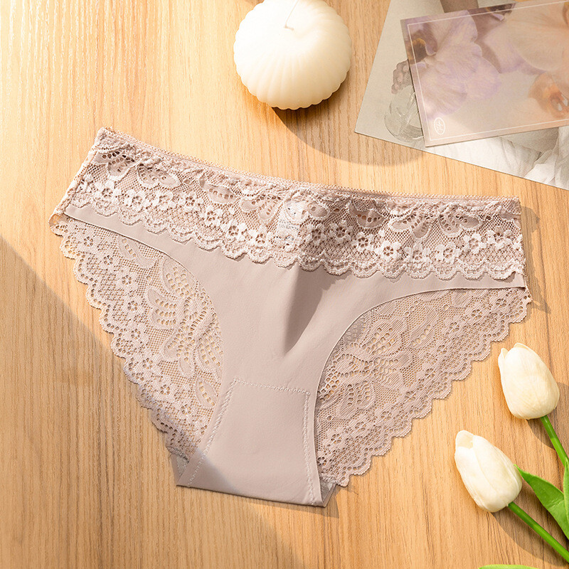 7PCS/LOT Sexy Lady Womens Low Waist Lace Panties Brief Bikini Underwear Lingerie