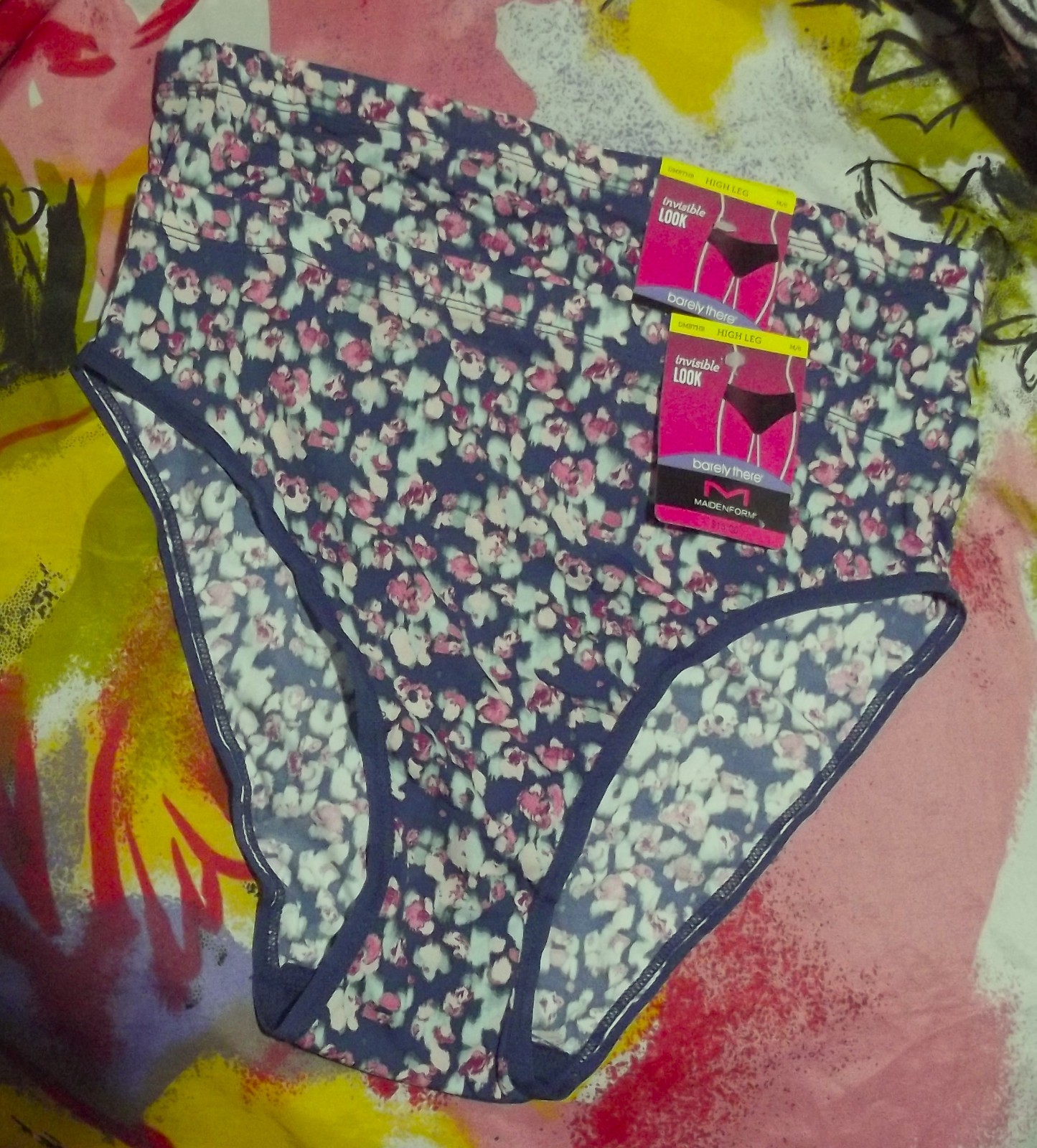 2 NEW MAIDENFORM DMBTHB AA0N BARELY THERE INVISIBLE LOOK HIGH LEG PANTIES M/6