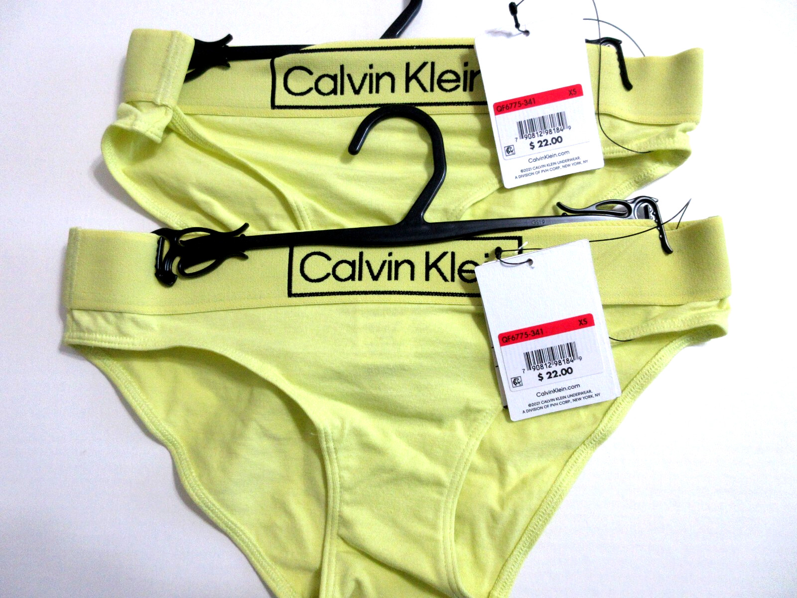 2-Pack CALVIN KLEIN Reimagined BIKINI panty QF6775-341 Lemon Cotton ~ XS $44