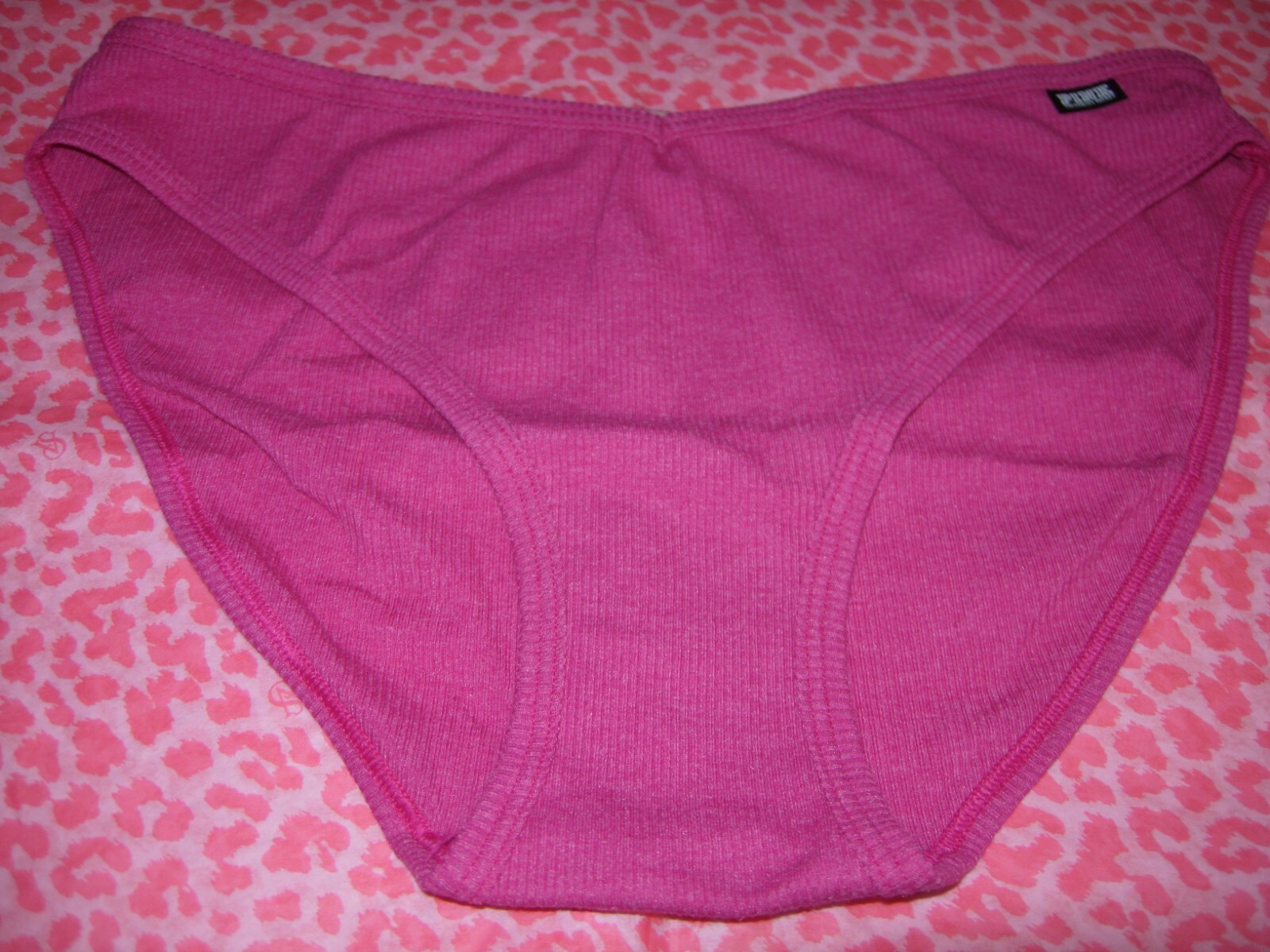 Victoria’s Secret PINK LOGO V-Cut Bikini Ribbed HOT Pink Thrill Pantie XS M NWT