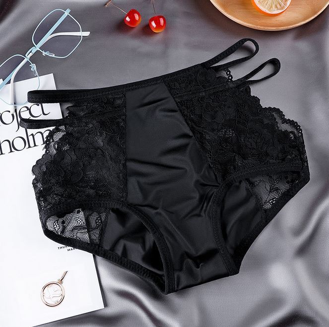 1/4 Pack Lot Womens Lace Satin Panties Underwear See Through Briefs Lingeries