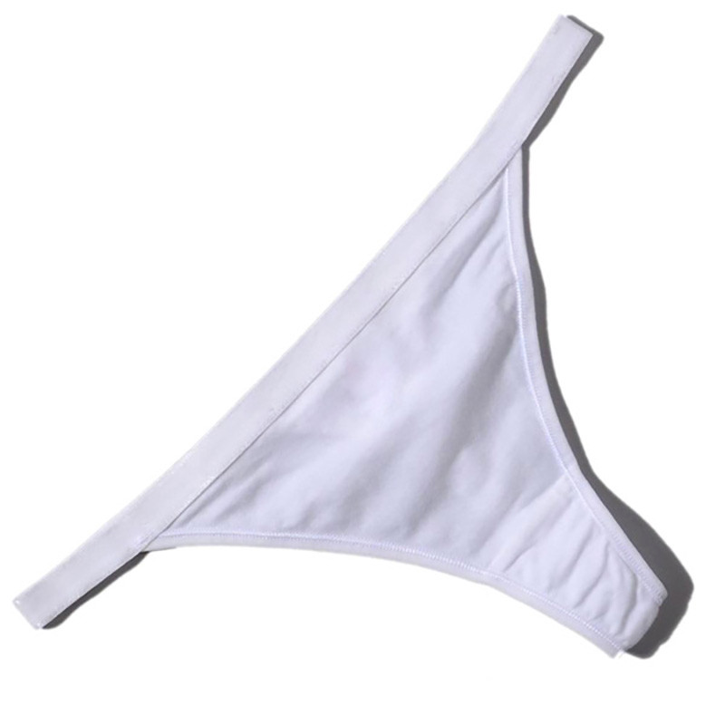 Women Cotton G-String Thongs Panties Sexy T-back Underwear Solid Bikini Lingerie