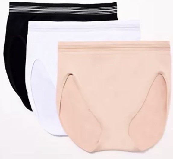 Breezies Comfort Breeze Seamless Hi-Cut Panty S/3 Basic Pack Size Small