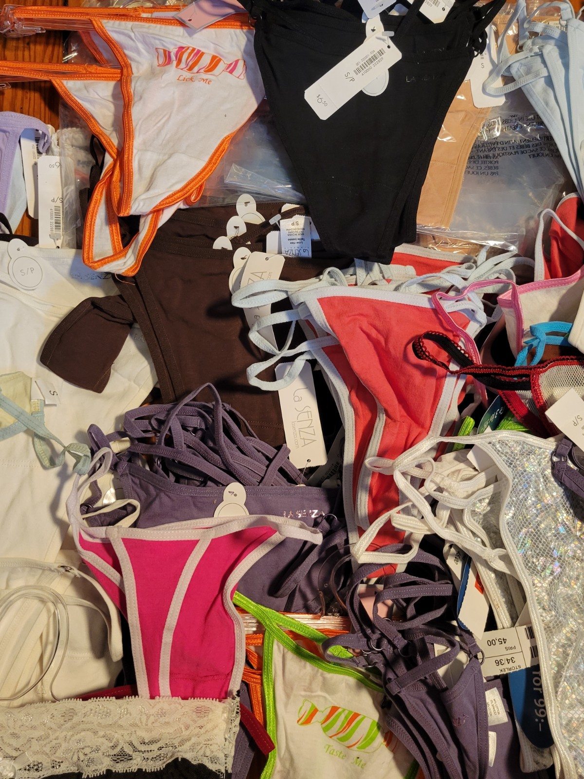 New Wholesale Lot 10 La Senza Women G-String Thongs Panties Underwear Medium