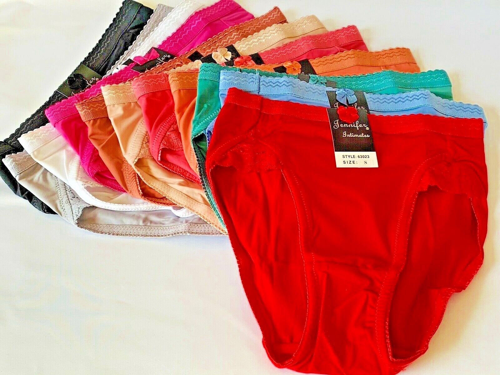6-12 Briefs High Waisted Bikini High cut Panties Sissy Undies Silky 623 Lot S-5X