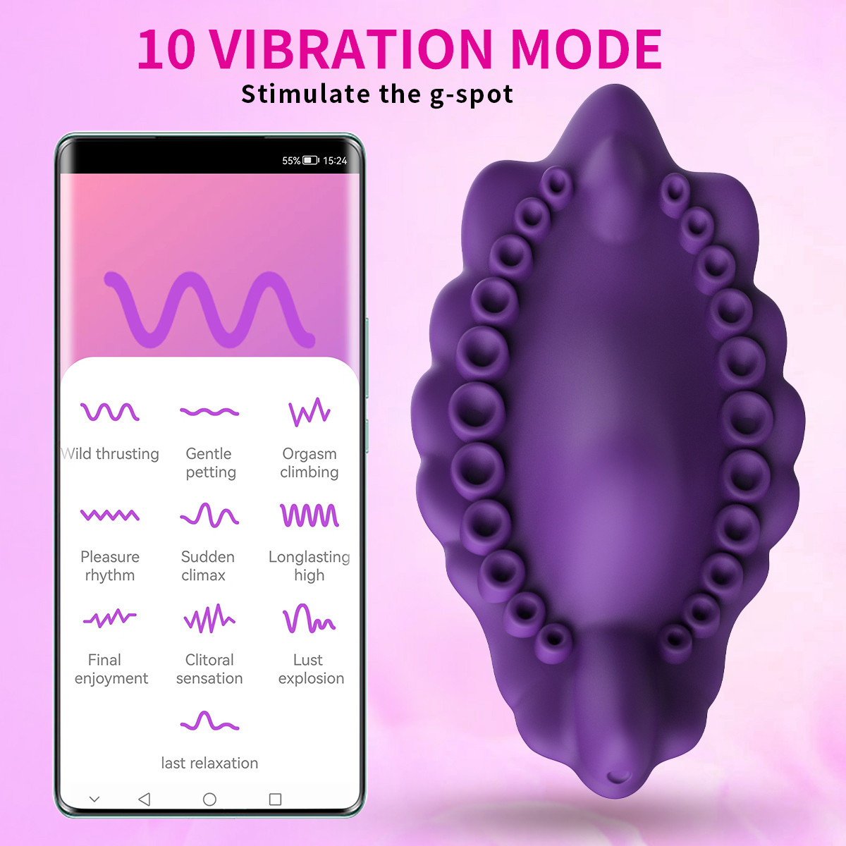 Wireless Bluetooth Remote Control Vibrating Sexy Lace Panties For Women Strap