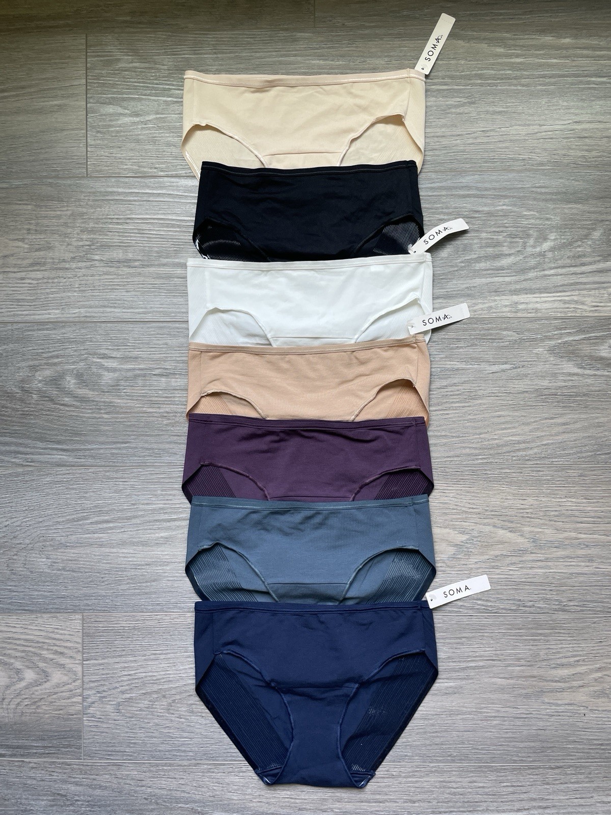 $126 Soma Panty Lot ~7 Pairs ~Small~ Vanishing Edge Hipster~ No-show~NWT❤️