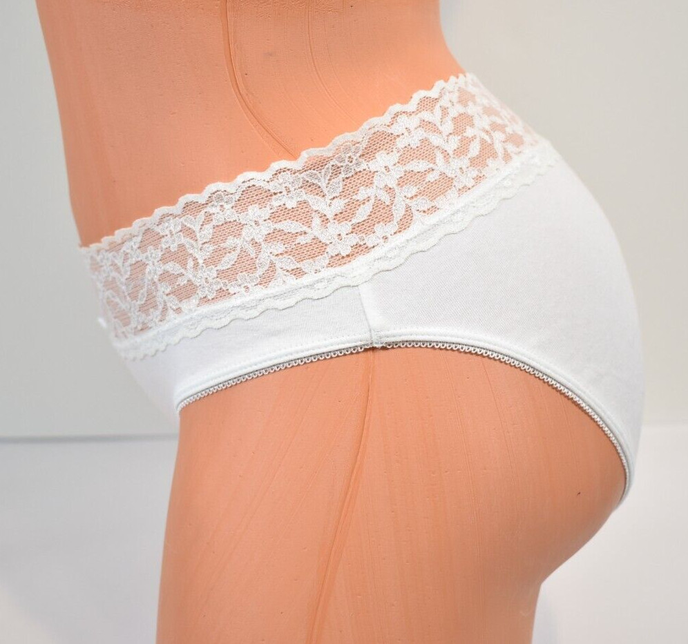 Women’s BP Under Cover 4 Pairs of White Hipster 97% Cotton Panty Size L