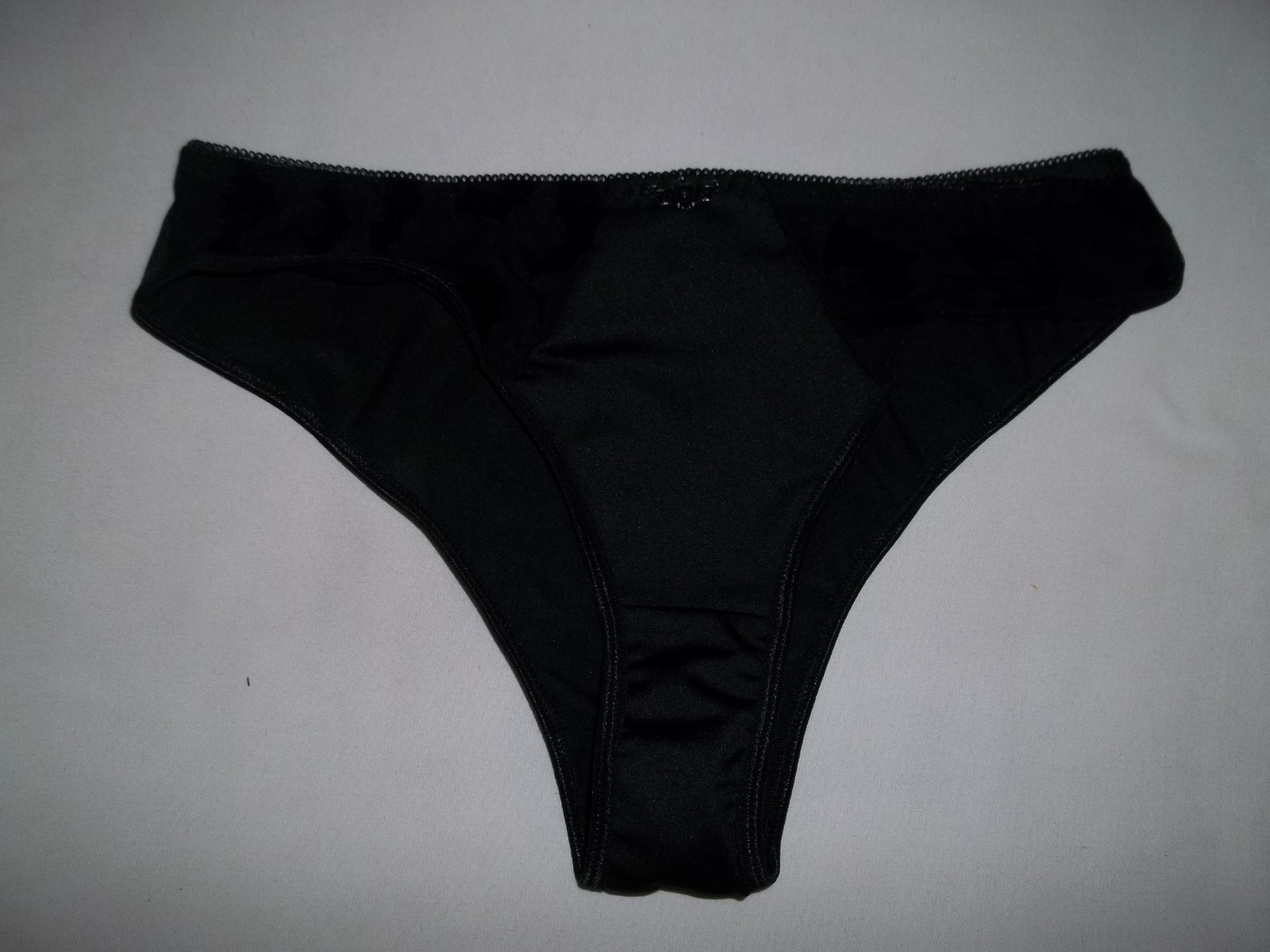 Romwe cheeky panties w/bat charm & bat print mesh inserts S black nwt goth